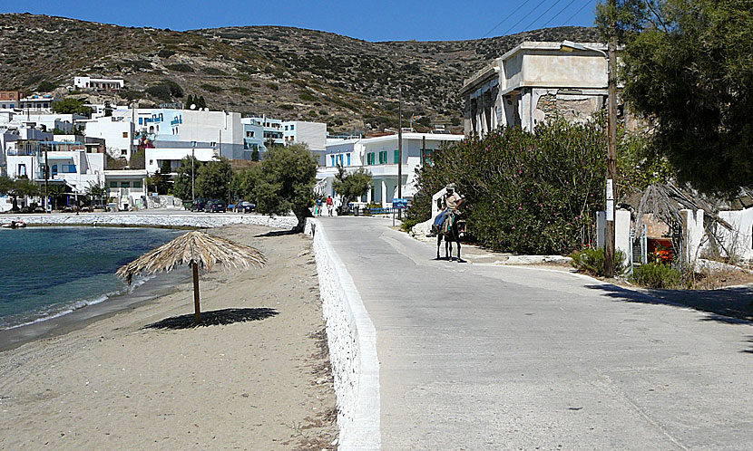 Stranden i Katapola på Amorgos.