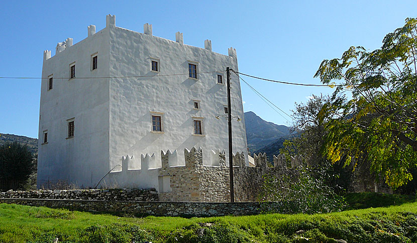 Barozzi-Gratsia Tower. Halki. Chalki. Naxos.
