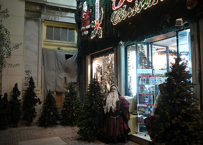 Fira jul i Aten i Grekland.