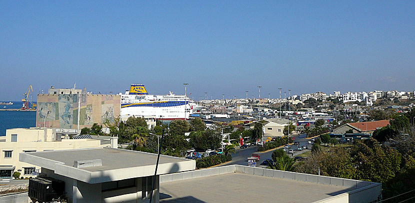 Hamnen i Heraklion på Kreta.