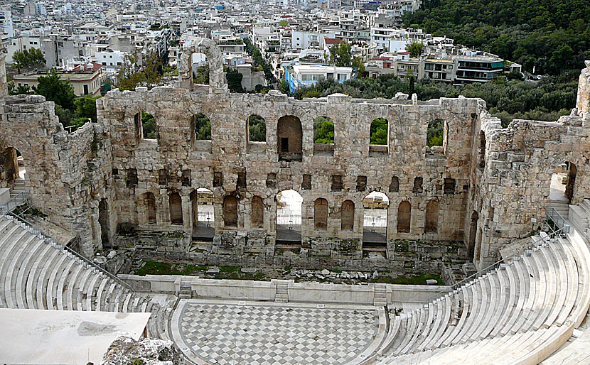 Herodes Atticus Theatre i Aten.