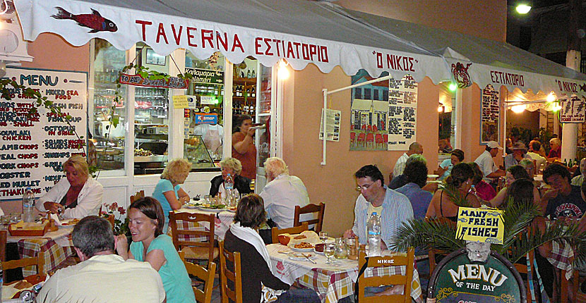 Restaurant Ó Nikos. Vathy. Ithaka.