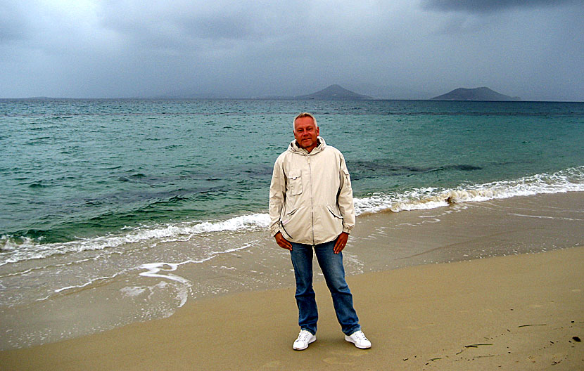 Plaka beach. Naxos. Kalimera.