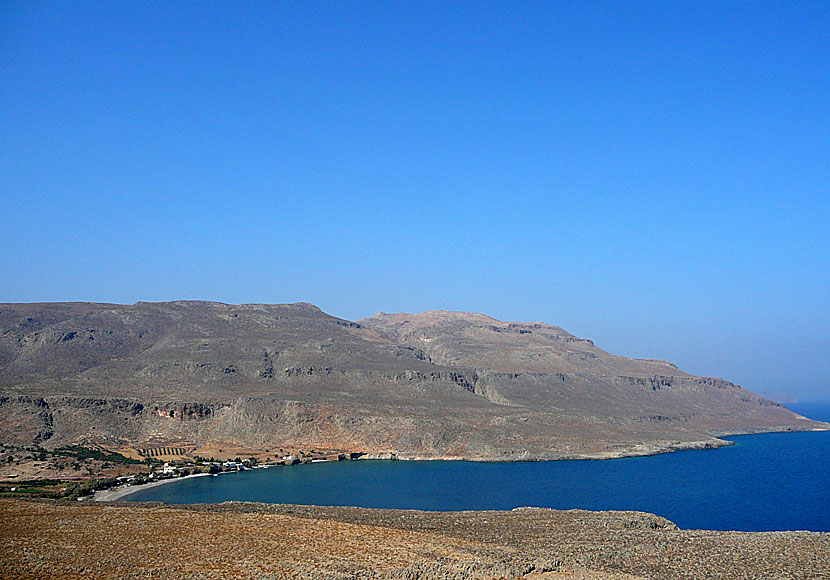 Vägen till Kato Zakros på östra Kreta.