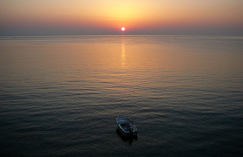 Soluppgång i Kato Zakros. Kreta.