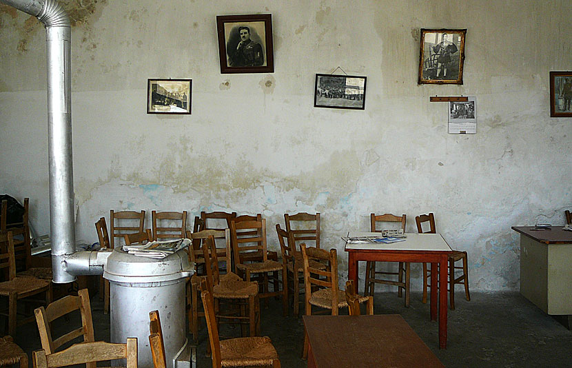 Kafé, taverna och restaurang i Lakki på Kreta.