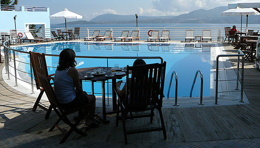 Hotel Adriatica i Nikiania på Lefkas.
