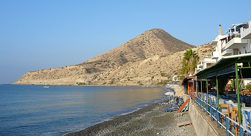 Stranden i Mirtos på södra Kreta.