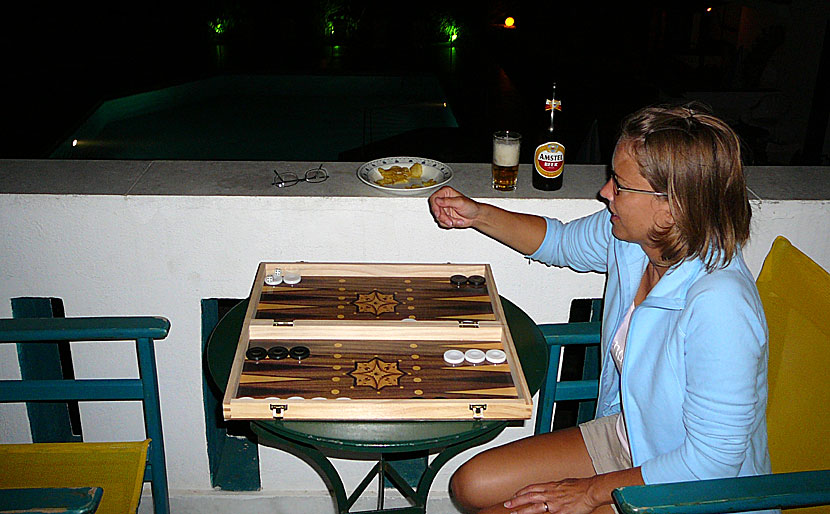 Backgammon på Naxos.