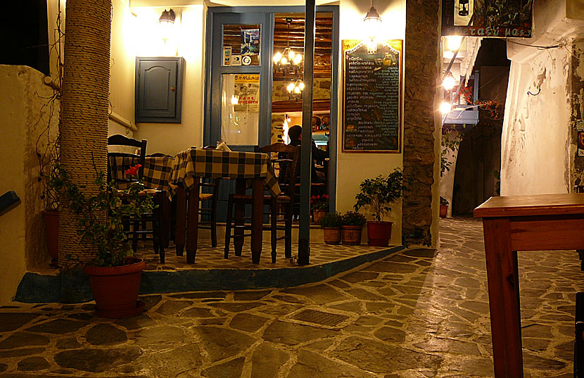 Metaxi Mas i gamla stan på Naxos.