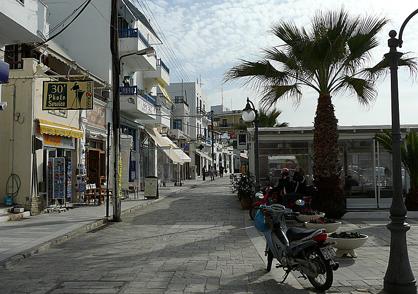 Naxos stad i oktober.