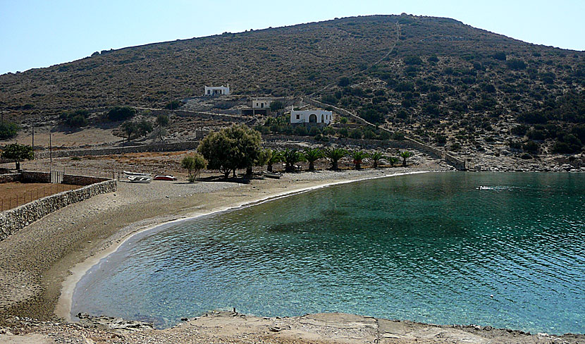 Panormos beach på södra Naxos.