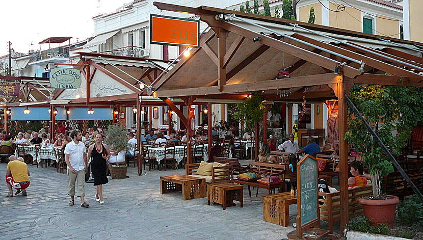 Restaurant Elia i Pythagorion.