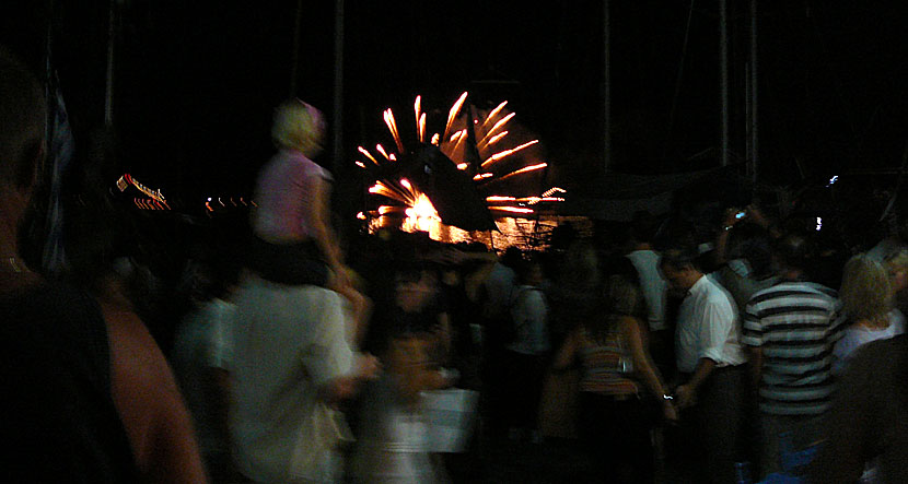 Fireworks. Samos. 