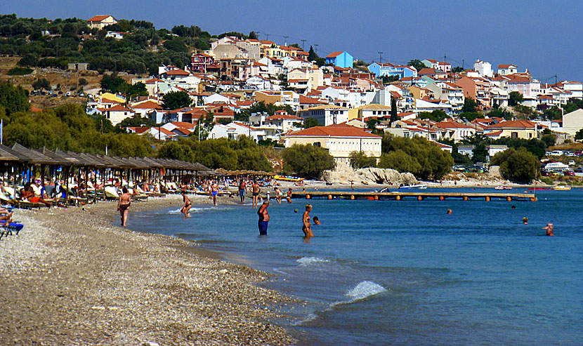 Potokaki beach i Pythagorion på Samos.