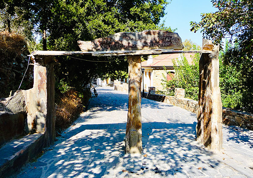 Christos Raches är en av byarna på Ikaria där bilar är förbjudna.