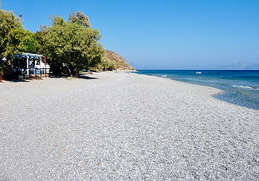 Stranden Faros beach är den bästa stranden på norra Ikaria i Grekland. 
