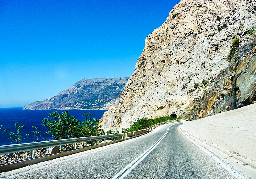 Tunneln till Manganitis på Ikaria.