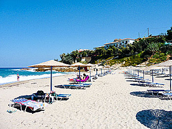 Livadi beach på Ikaria.