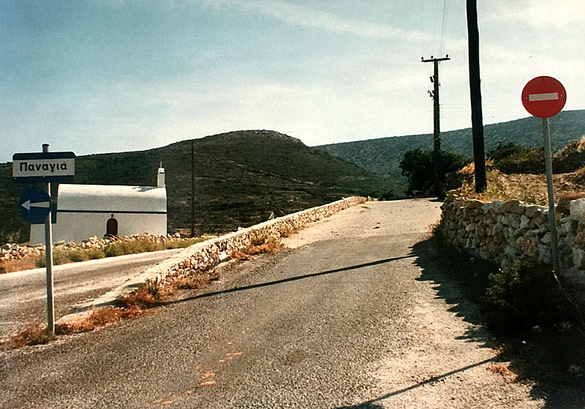 Chora, eller Panagia som byn också kallas, på ön Iraklia.  