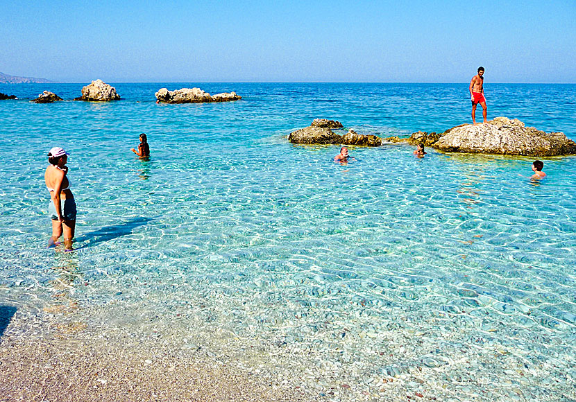 Apella beach på Karpathos är perfekt för dig som gillar att snorkla