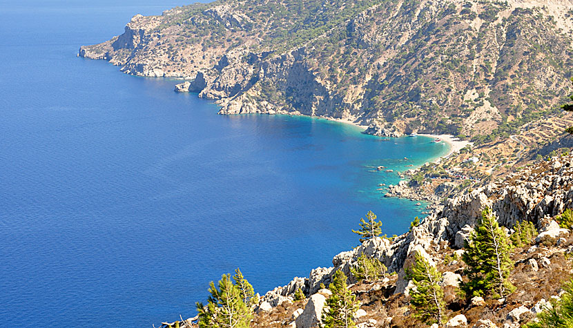 Apela beach på Karpathos är en av Greklands vackraste stränder.