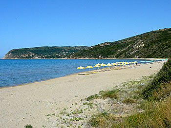 Kaminia och Kato Katelios beach på Kefalonia.