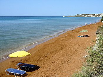 Xi och Megas Lakos beach på Kefalonia.