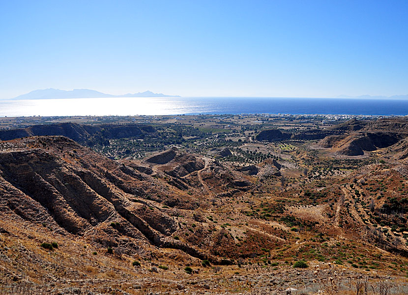 Utsikt från Antimachia Castle på Kos .