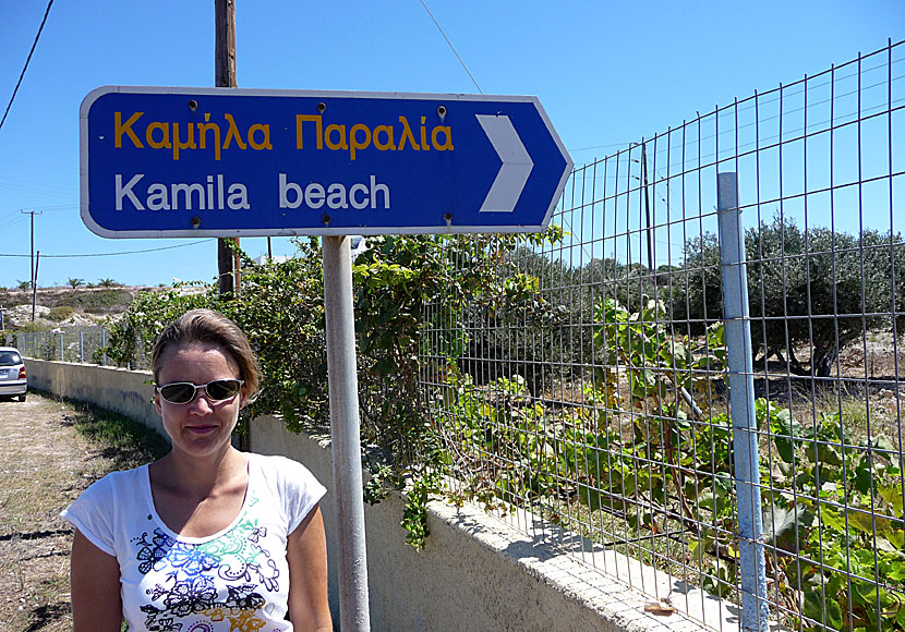 Camilla och Kamila beach på Kos.