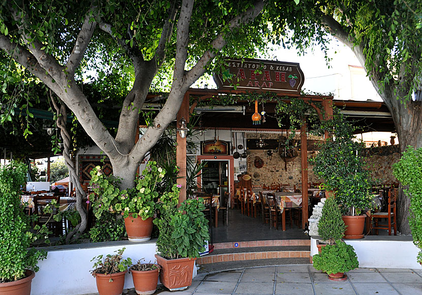 Turkisk restaurang i Platani på Kos.