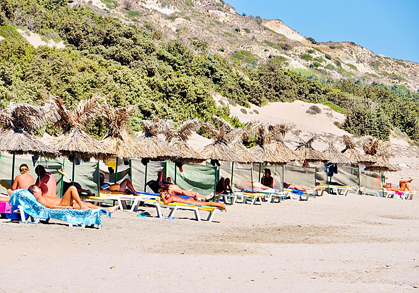 Nudiststranden Exotic beach på Kos.