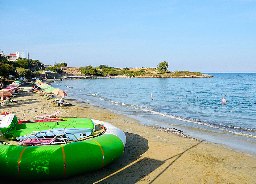 Ammoudara beach söder om Agios Nikolaos på Kreta.