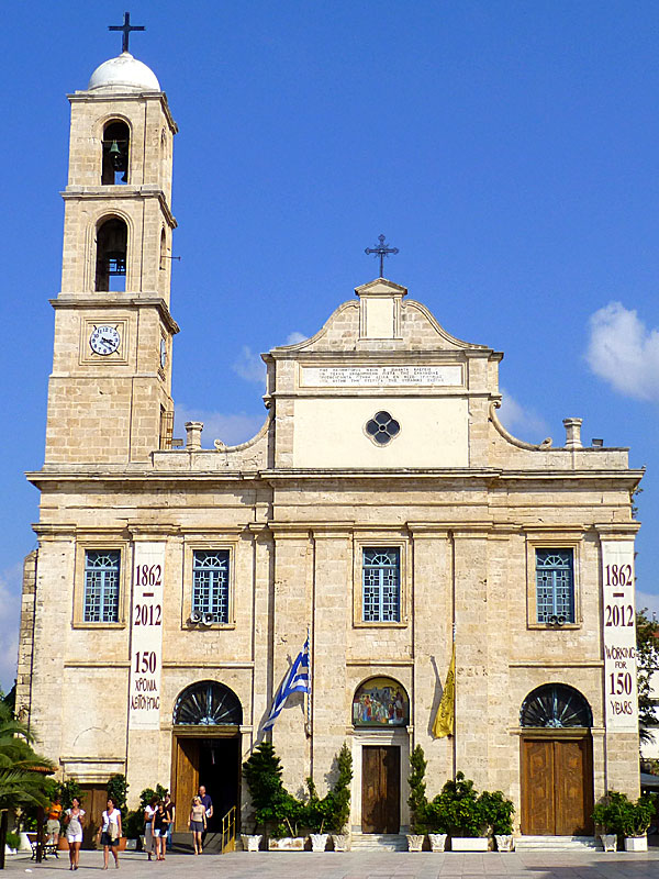 Katedralen Panagia Trimartyri i Chania på Kreta.