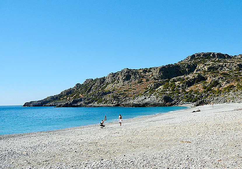 Krios beach nära Paleochora på Kreta.