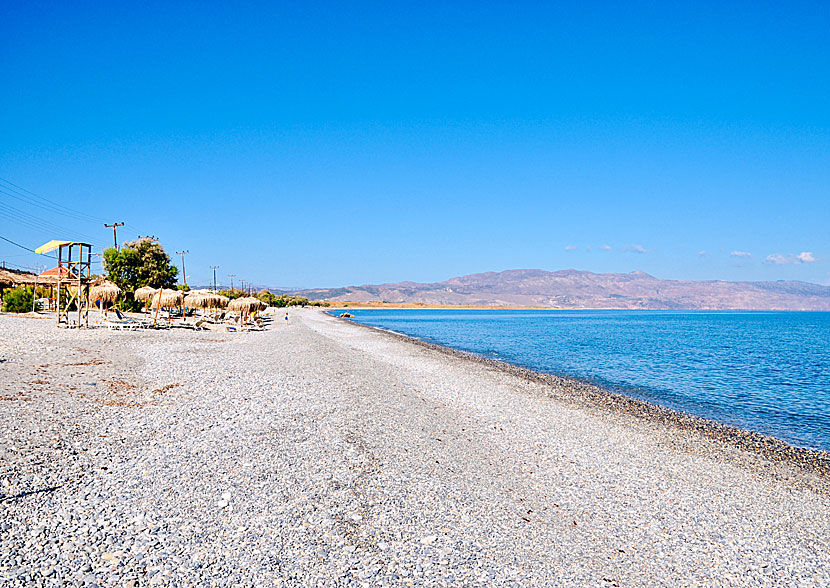 Maleme beach väster om Chania på Kreta.