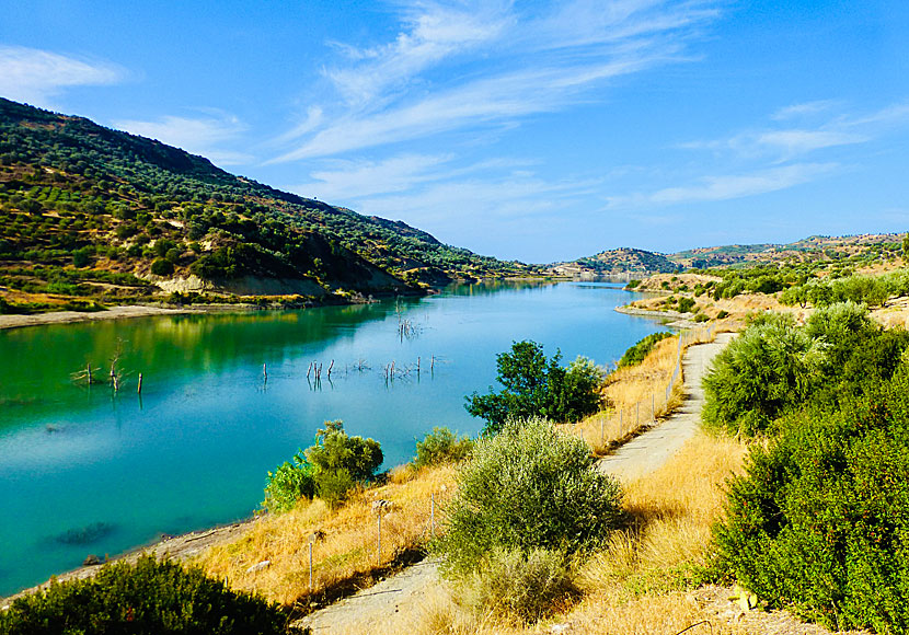 Faneromenis lake nära Zaros på Kreta.