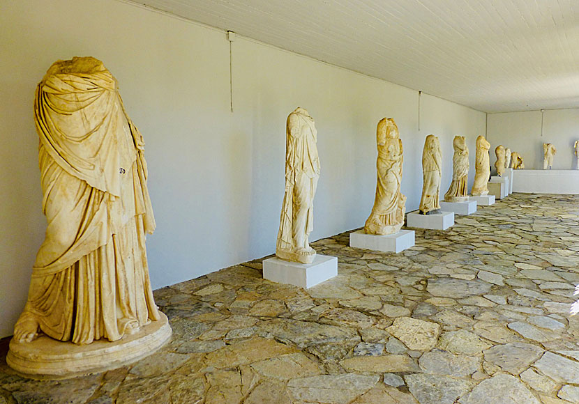 Några av statyerna i Gortyn. Kreta.
