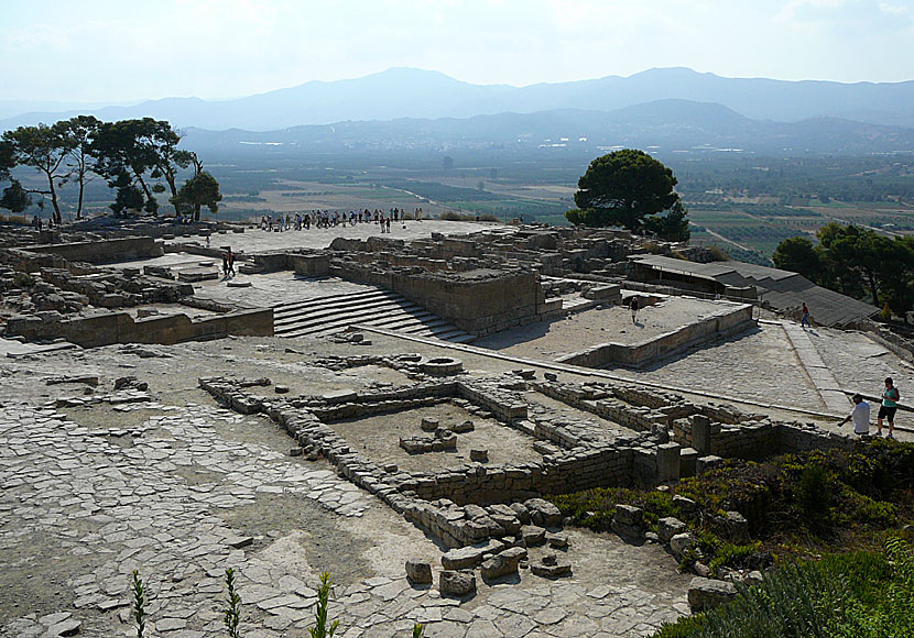 Det minosiska palatset Phaistos på Kreta.