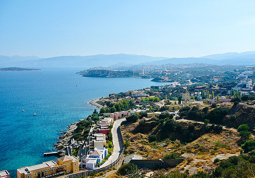 Elounda nära Agios Nikolaos på östra Kreta. 