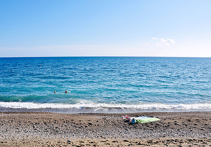 Stranden i Mirtos är perfekt för dig gillar att simma och bada i kristallklart vatten. 