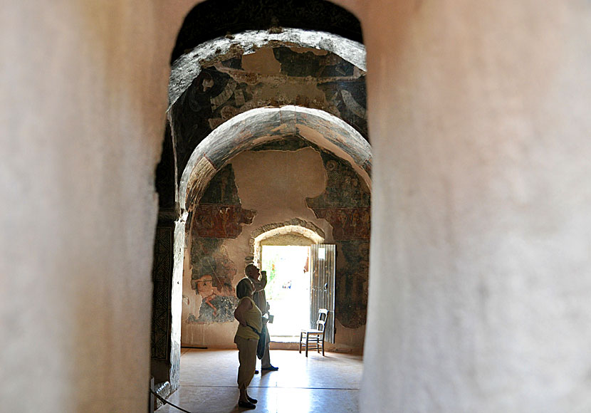 Church of Panagia Kera i byn Kritsa är känd för sina bysantinska fresker som sägs vara de finaste på hela Kreta.