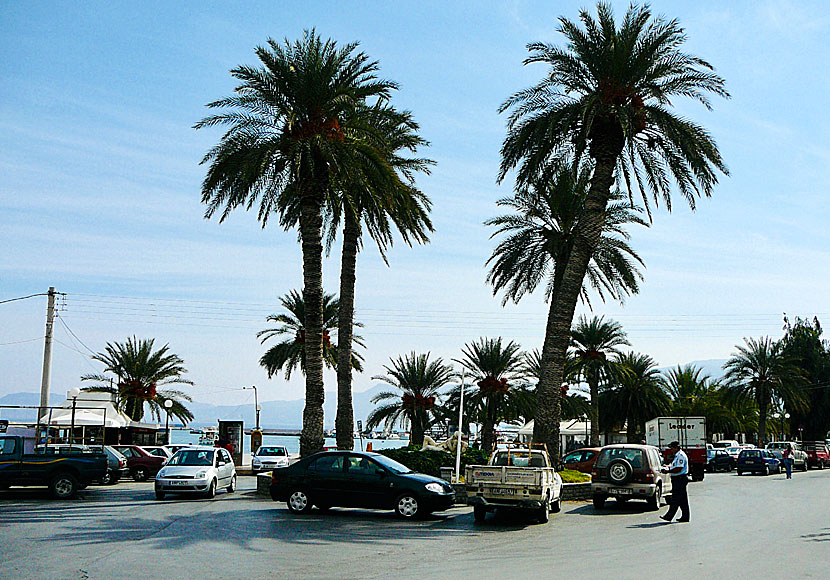 Från hamnen i Sitia går det färjor till Heraklion samt öarna Anafi, Kassos, Karpathos, Milos, Pireus, Rhodos och Santorini. 