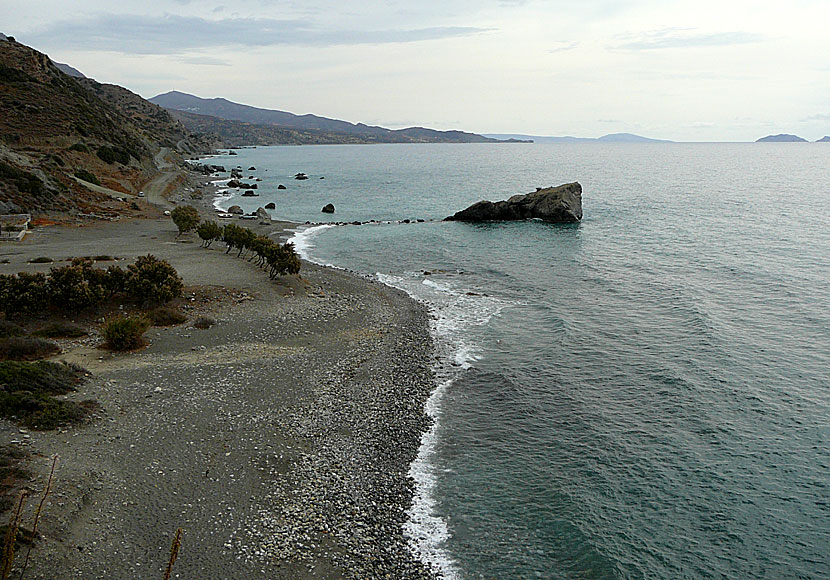 Ammoudi beach nära Preveli beach på södra Kreta.