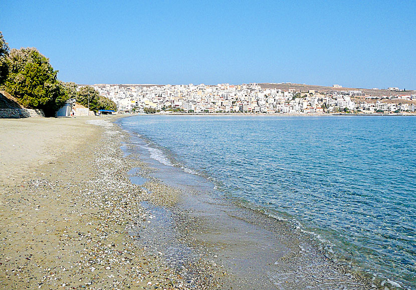 Stranden Sitia beach på östra Kreta.
