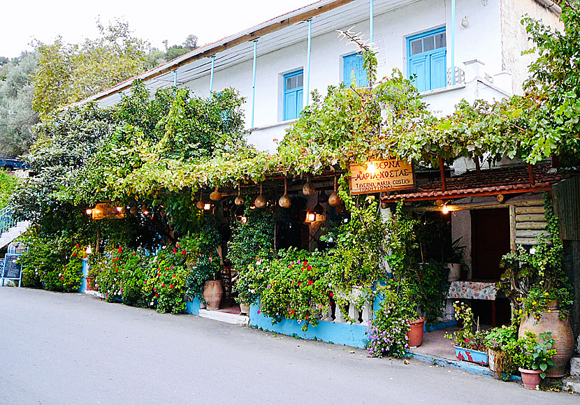 Taverna Maria & Kostas i Spili på Kreta.