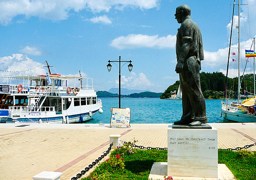 Aristoteles Onassis i Nidri på Lefkas i Grekland.