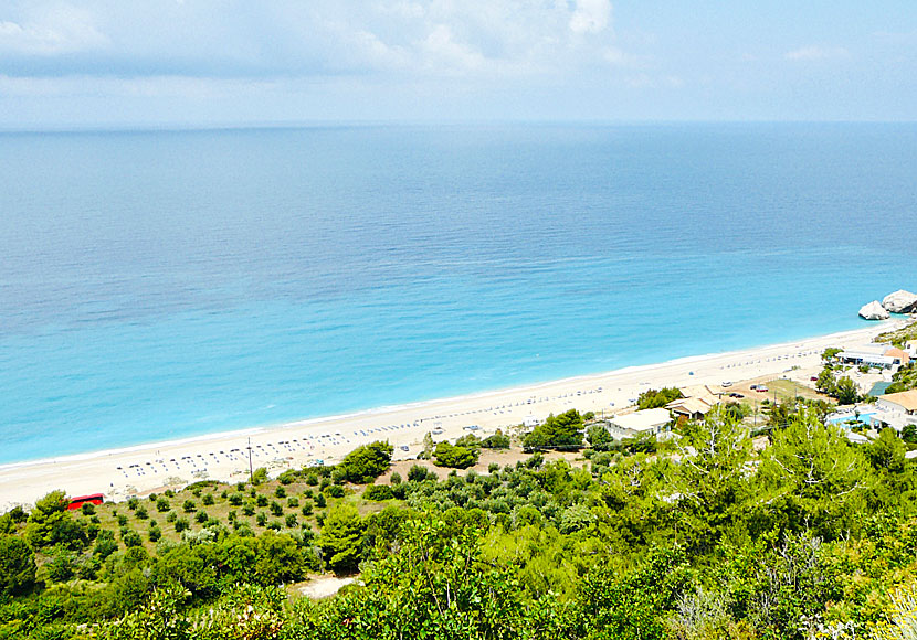 Kathisma beach på Lefkas i Grekland.
