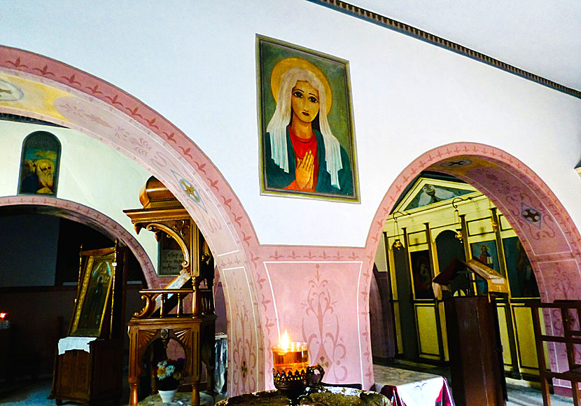 Agia Kioura church är något man inte får missa när man är på Leros. 