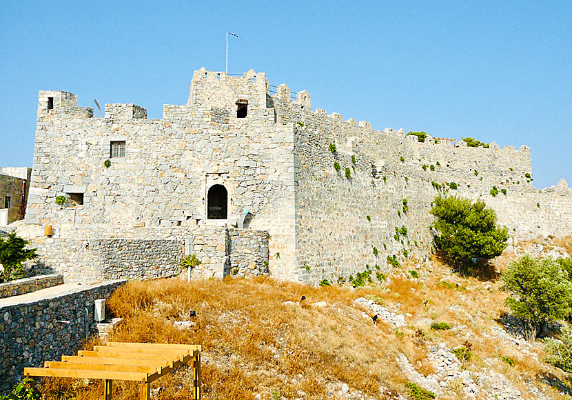 Castle of Panteli på Leros i Grekland.